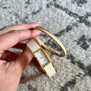Kate Spade Crème de La Crème Enamel Watch and Bangle